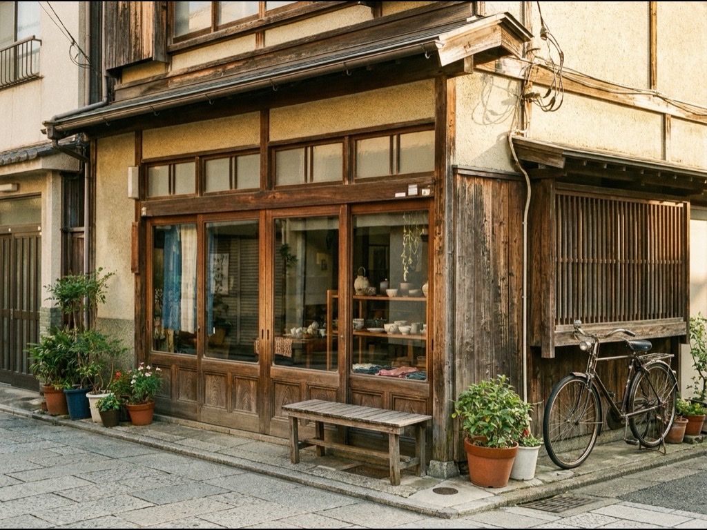 小規模な単店舗の外観